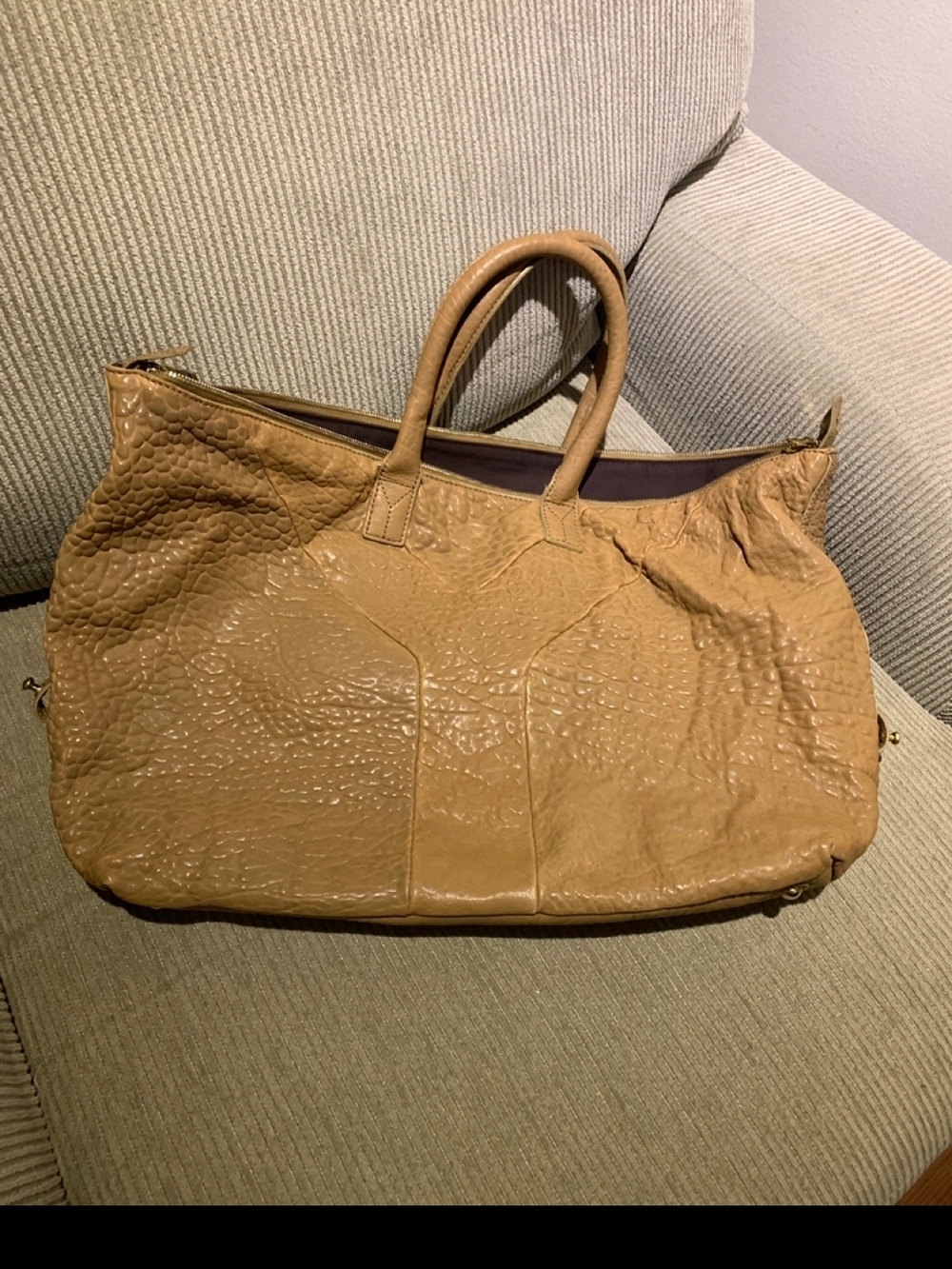 YSL Easy Y Leather Tote Bag